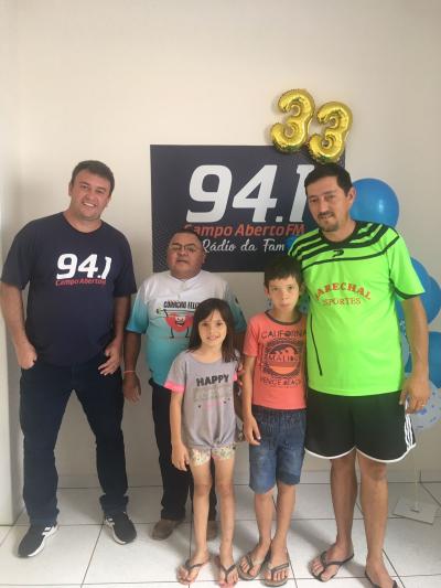  Campo Abeto FM comemorou com os ouvintes, 33 anos com programaÃ§Ã£o especial